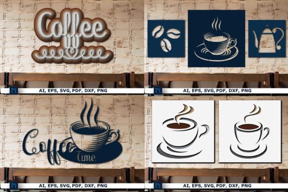 Bringing Warmth to Your Designs With a Paper-cut Coffee SVG Bundle