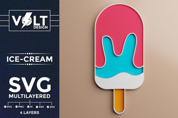 Evaluating the Ice-Cream 3D SVG Multilayered Cut File for Craft Projects