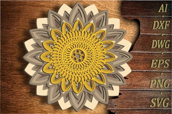 Exploring the Versatility of 3D Layered SVG Sunflower Designs for Modern Crafting
