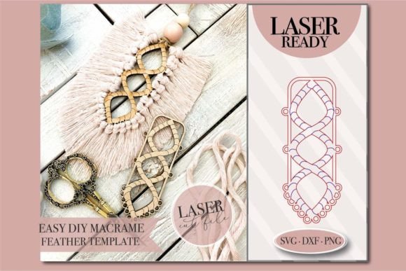 Macrame Feather Template SVG File: A Guide to Precision Crafting and Design