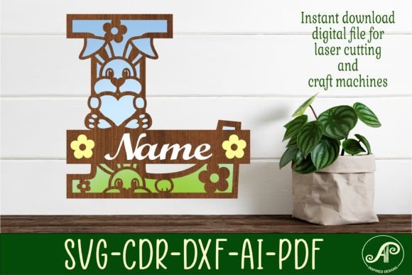 Mastering Multi-Layer Craft Designs with the Bunny Capital Monogram Letter L SVG