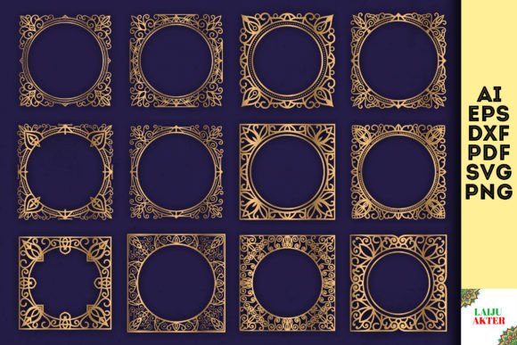 Mastering the Mirror Frame Svg Bundle, Photo Frames 25 for Precision Laser Cutting