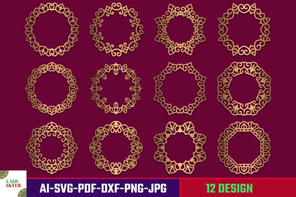 Mirror Frame SVG Bundle: Photo Frames 09