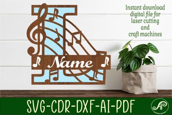 Music Monogram Letter L SVG Cut File: A Guide to Precision and Quality