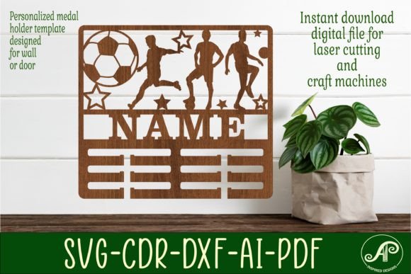 Practical Evaluation of the Soccer Football Medal Holder SVG for Laser Cutting