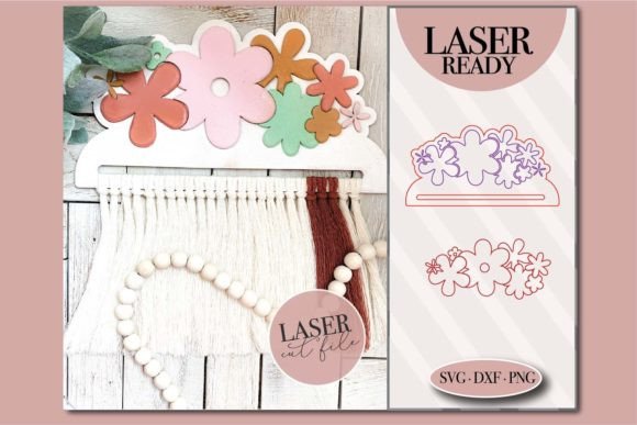 Retro Flower Macrame SVG: Craft Joyful Boho Decor