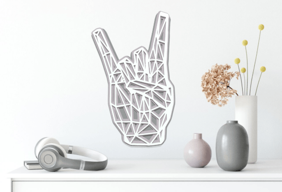 Rock Roll Layered Cut File SVG PDF STL Guide