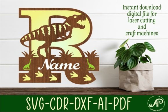 T Rex Monogram Letter R SVG: Creative Guide