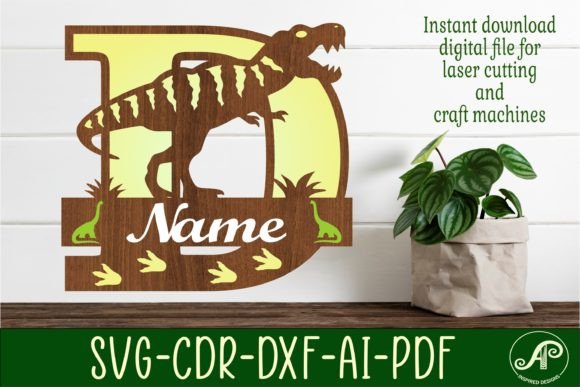 Understanding the T Rex Monogram Capital Letter D SVG File for Precision Crafting