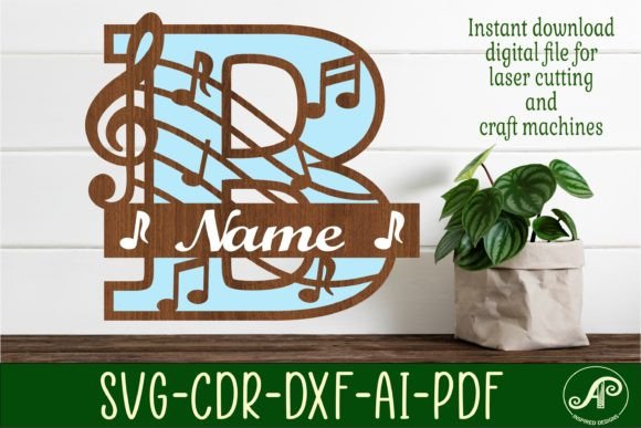 Unlocking Creative Potential: A Guide to the Music Monogram Letter B SVG Cut File