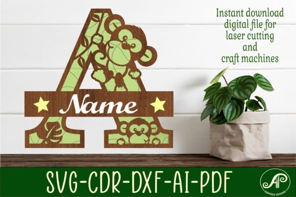 Unlocking Creative Potential with the Monkey Capital Monogram Letter a SVG